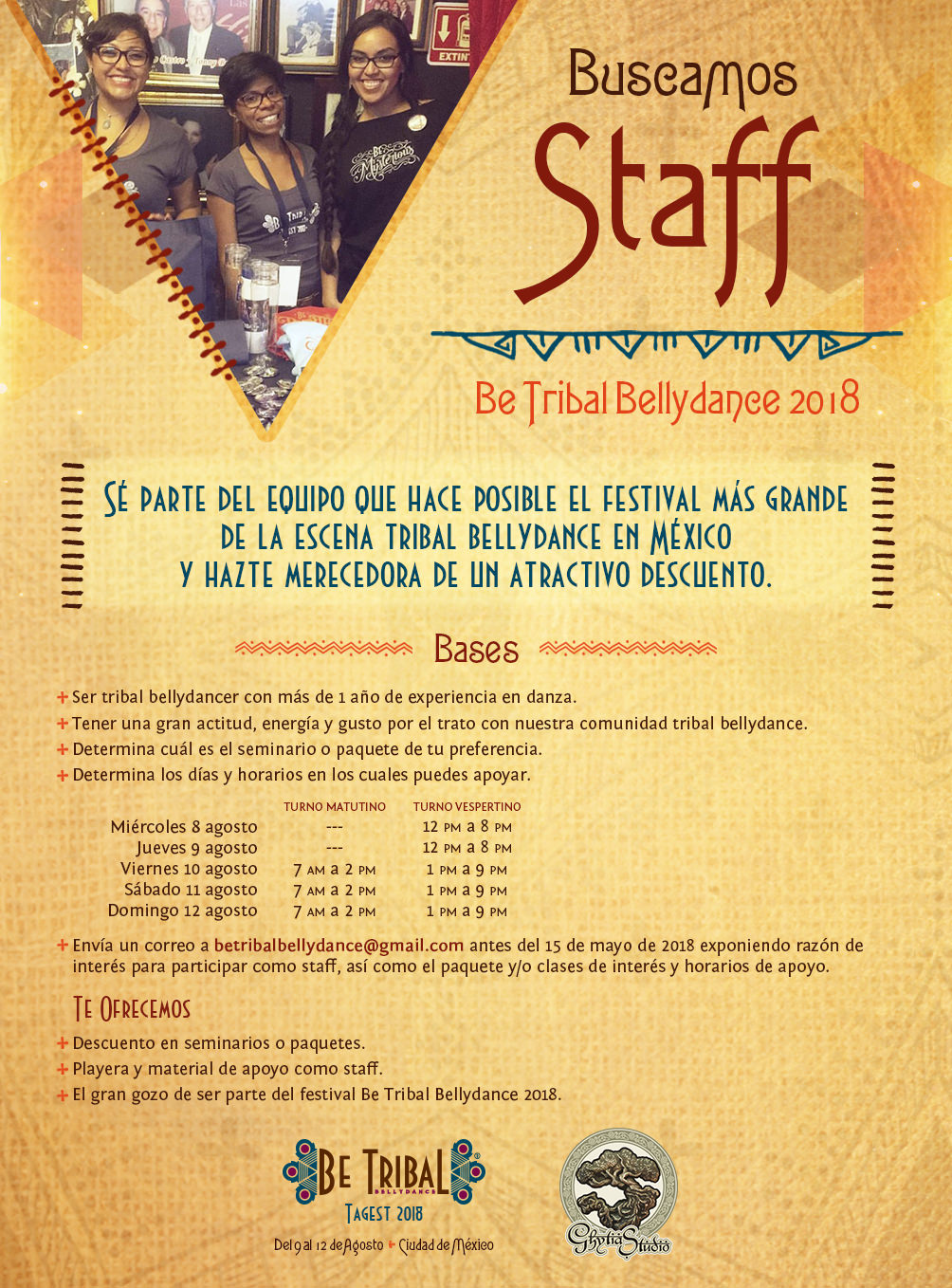 2018 BTBD Convocatoria Staff
