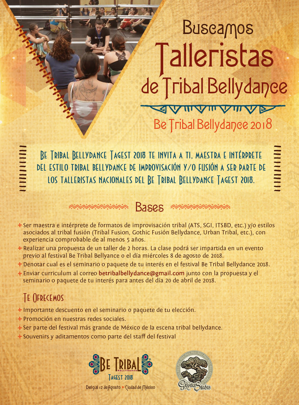 2018 BTBD Convocatoria Tallerista Tribal Bellydance
