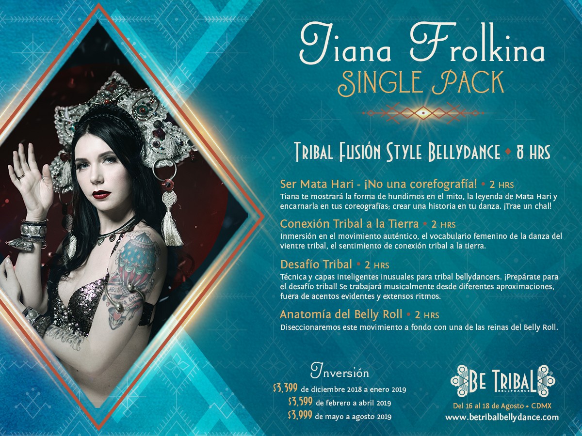Be Tribal Bellydance 2019 Single Pack Tiana Frolkina