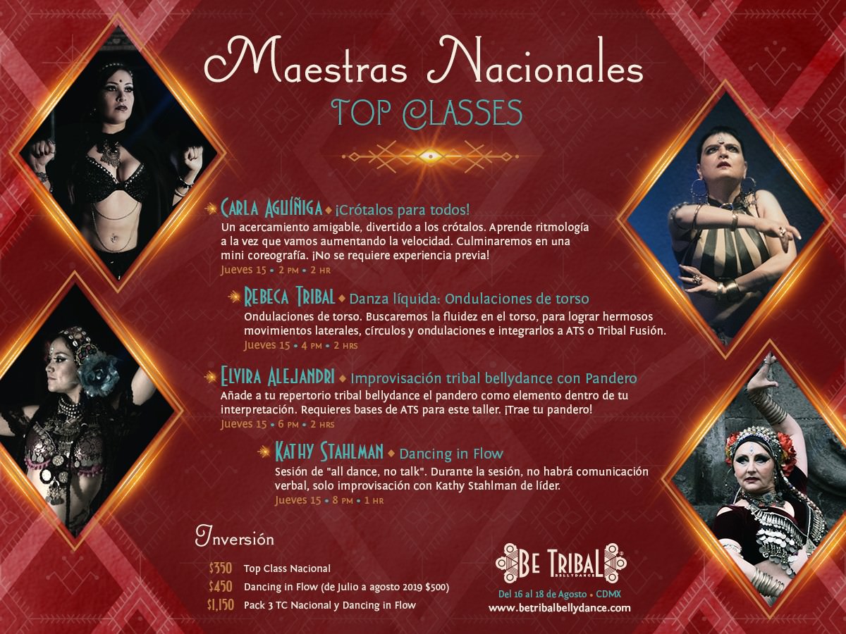 BeTribalBellydance 2019 Top Clases Nacionales